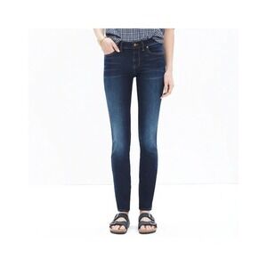 Madewell Jeans Womens 28 Blue Skinny Skinny Dark Wash Distressed Stretch Denim